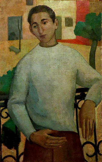 El balcó (Retrat de Leonci Quera). Esther Boix Pons. 1950
