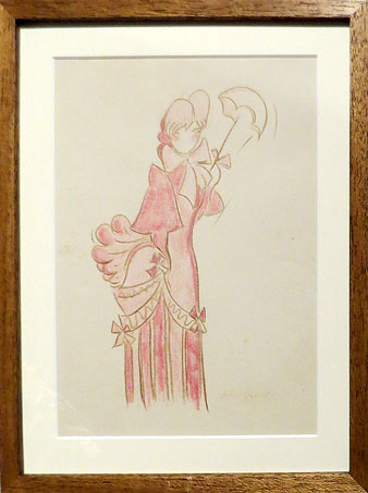 Rafael Barradas. 'Figurín para Catalina Bárcena', 1920. Aquarel·la i llapis de color sobre paper