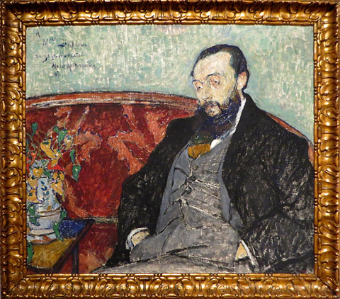 Mela Muter. 'Retrat del marxant Josep Dalmau i Rafel', 1911. Oli sobre tela