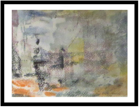 &Aacute;ngel L&oacute;pez-Obrero. 'Conposici&oacute; abstracta', 1976. Guaix sobre cartr&oacute;