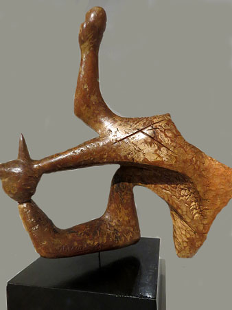 &Aacute;ngel Ferrant. 'Adem&aacute:n', 1949. Talla de fusta patinada