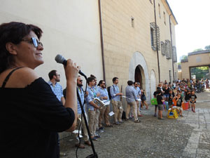 Festa Major de Sant Daniel 2022 - Cercavila des del mirador de Montorr&oacute; a la placeta d'entrada del Monestir de Sant Daniel