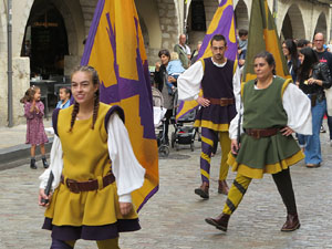 Fires de Sant Narcís 2022. Toc de rams. Cerimònia del canvi de rams de les gegantes