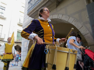 Fires de Sant Narcís 2022. Toc de rams. Cerimònia del canvi de rams de les gegantes