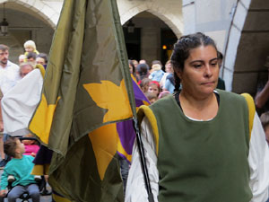 Fires de Sant Narcís 2022. Toc de rams. Cerimònia del canvi de rams de les gegantes