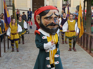 Fires de Sant Narcís 2022. Toc de rams. Cerimònia del canvi de rams de les gegantes