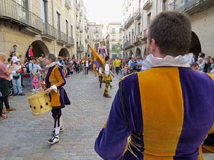 Fires de Sant Narc&iacute;s 2022. Toc de rams. Cerim&ograve;nia del canvi de rams de les gegantes