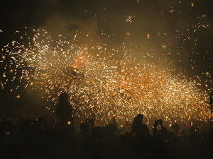 Fires de Sant Narcís 2022. El correfoc amb els Diables de l'Onyar