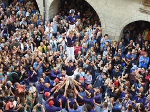 Fires de Sant Narcís 2022. Diada castellera amb Marrecs de salt, Minyons de Terrassa i Capgrossos de Mataró