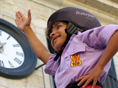 Enxaneta dels Minyons de Terrassa