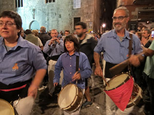 Fires de Sant Narcís 2022. Pilar a les escales de la Catedral