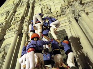 Fires de Sant Narcís 2022. Pilar a les escales de la Catedral