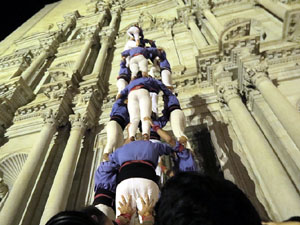 Fires de Sant Narcís 2022. Pilar a les escales de la Catedral