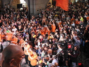 Fires de Sant Narcís 2022. El pregó. Ballades a la plaça del Vi