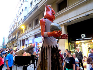 Fires de Sant Narc&iacute;s 2022. El preg&oacute;. Cercaviles de gegants i capgrossos