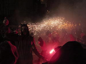 Fires de Sant Narcís 2022. Correfoc amb els Trons de l'Onyar