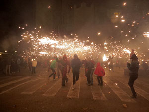 Fires de Sant Narcís 2022. Correfoc amb els Trons de l'Onyar