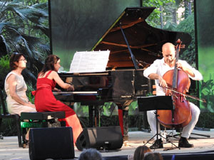 Festival Notes al parc 2022. Dom&egrave;nech Surroca i Nadia Bosch