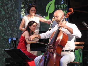 Festival Notes al parc 2022. Dom&egrave;nech Surroca i Nadia Bosch