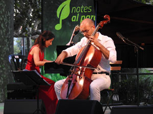 Festival Notes al parc 2022. Dom&egrave;nech Surroca i Nadia Bosch