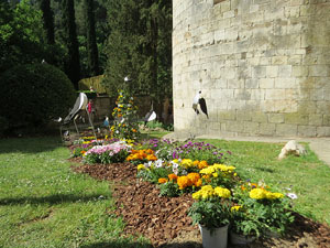 Temps de Flors 2022. Sant Pere de Galligants. Absis, tram 1