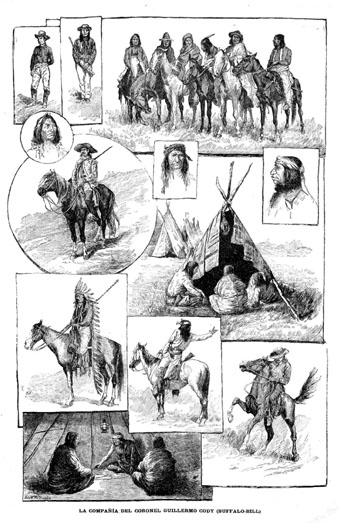 Espectacle 'Wild West' de Buffalo Bill. 1890