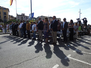 Diada Nacional 2023. Acte institucional a la plaça Catalunya, amb parlaments de Lluc Salellas, Miquel Noguer i Laia Cañigueral