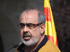 Diada Nacional 2023. Acte institucional a la plaça Catalunya, amb parlaments de Lluc Salellas, Miquel Noguer i Laia Cañigueral