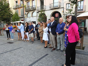 Diada Nacional 2023. Homenatge floral a Carles Rahola a la Rambla de la Llibertat
