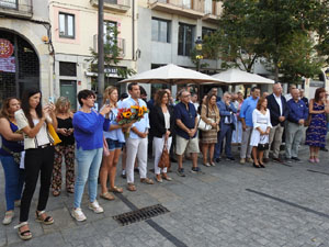 Diada Nacional 2023. Homenatge floral a Carles Rahola a la Rambla de la Llibertat