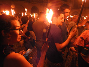 Diada Nacional 2023. XVI Marxa de Torxes de Girona pels carrers del Barri Vell de Girona