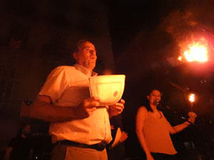 Diada Nacional 2023. XVI Marxa de Torxes de Girona pels carrers del Barri Vell de Girona