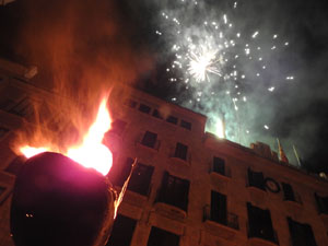 Diada Nacional 2023. XVI Marxa de Torxes de Girona pels carrers del Barri Vell de Girona