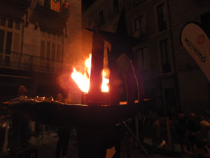 Diada Nacional 2023. XVI Marxa de Torxes de Girona pels carrers del Barri Vell de Girona