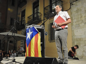 Diada Nacional 2023. XVI Marxa de Torxes de Girona pels carrers del Barri Vell de Girona