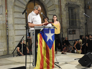 Diada Nacional 2023. XVI Marxa de Torxes de Girona pels carrers del Barri Vell de Girona