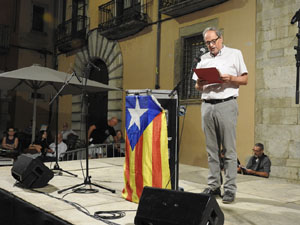 Diada Nacional 2023. XVI Marxa de Torxes de Girona pels carrers del Barri Vell de Girona