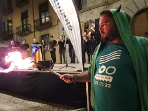 Diada Nacional 2023. XVI Marxa de Torxes de Girona pels carrers del Barri Vell de Girona