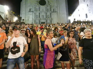 Diada Nacional 2023. XVI Marxa de Torxes de Girona pels carrers del Barri Vell de Girona