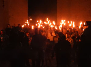 Diada Nacional 2023. XVI Marxa de Torxes de Girona pels carrers del Barri Vell de Girona