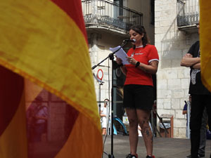 Diada Nacional 2023. Concentració a la plaça del Vi