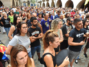 Diada Nacional 2023. Concentració a la plaça del Vi