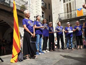 Diada Nacional 2023. Concentració a la plaça del Vi