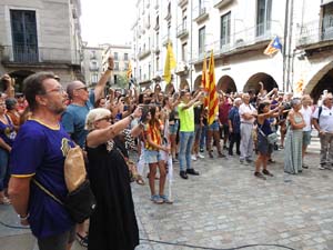 Diada Nacional 2023. Concentració a la plaça del Vi