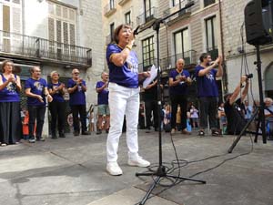 Diada Nacional 2023. Concentració a la plaça del Vi