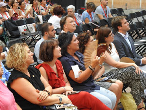 Festival Fitag 2023. Inauguració al pati de la Casa de Cultura de Girona