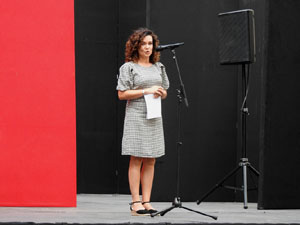 Festival Fitag 2023. Inauguració al pati de la Casa de Cultura de Girona