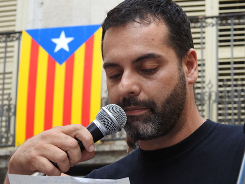 Lectura del Manifest a la pla&ccedil;a del Vi