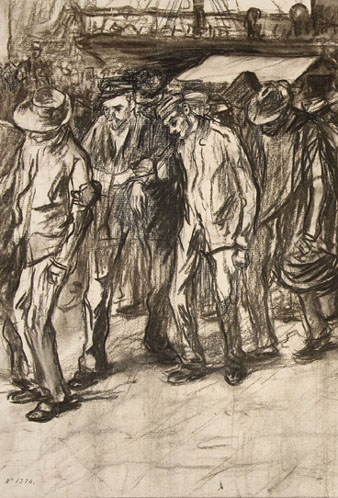 Desembarcament de soldats procedents de Cuba. Ca. 1898. Lluís Graner