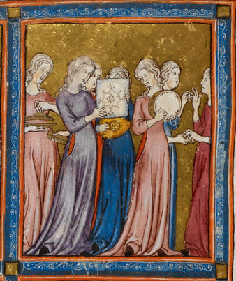 Dones jueves tocant instruments musicals